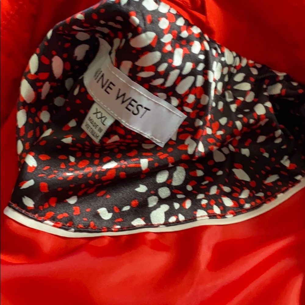 Nine West Red trench coat - Picture 5 of 6
